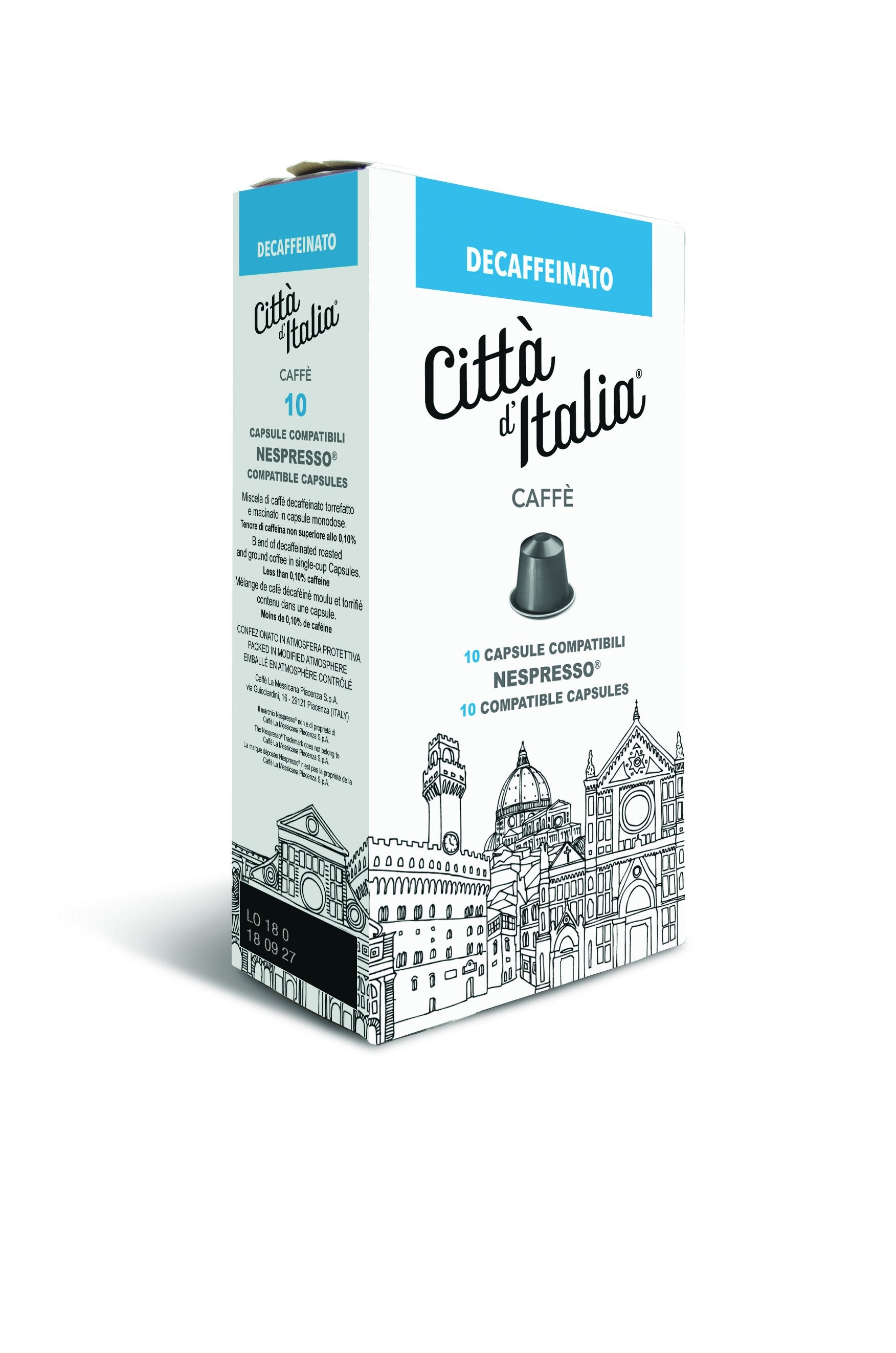 Capsule Città d'Italia Decaffeinato