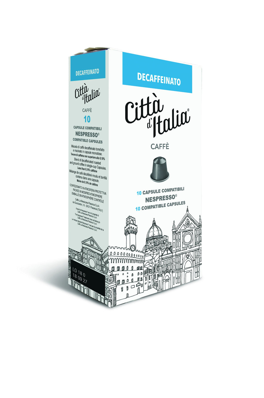 Capsule Città d'Italia Decaffeinato